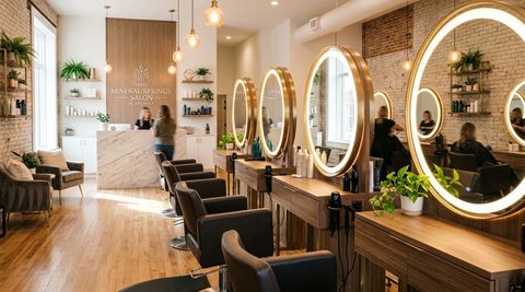 Illustration of Mineral Springs Salon, beauty salon in Alton, IL