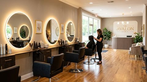 Illustration of The Avalon, beauty salon in Alton, IL